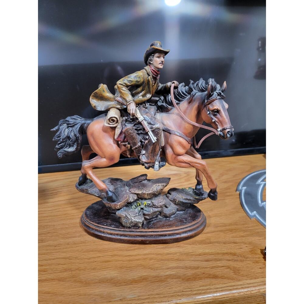 Southwest Theme man on a horse appox 14" x 9" very detailed